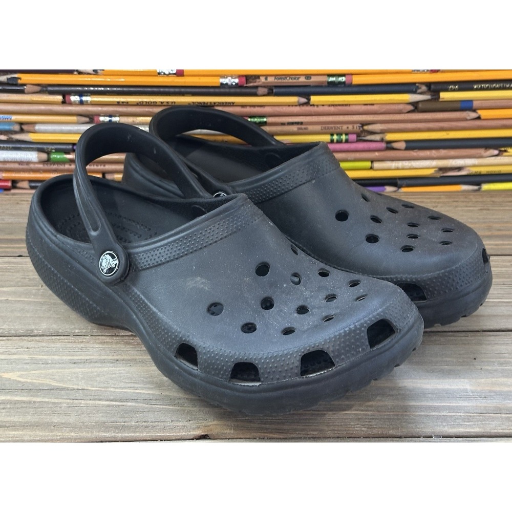 Crocs Classic Clogs Black Men's Sz 10 Women's Sz 12
